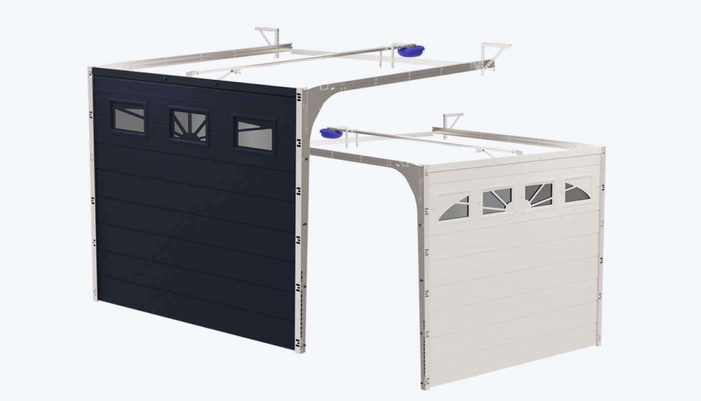 Conception 3D portes de garage sectionnelles